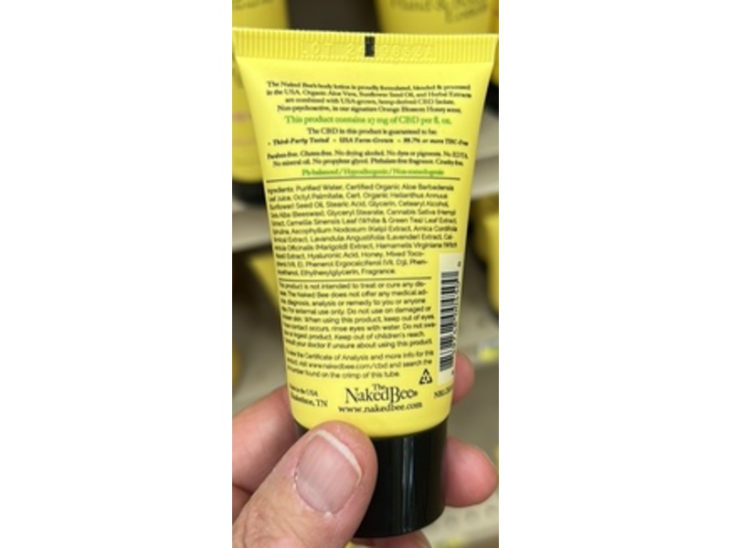 The Naked Bee Body Lotion, Orange Blossom Honey, 1.5 oz/45 mL