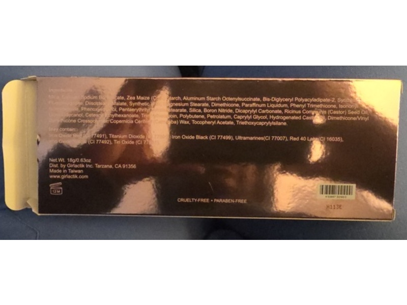 Girlactik The Essential Eyeshadow Platte, 0.63 oz/18 g