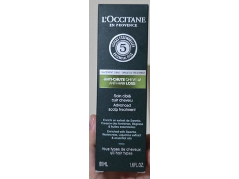 L'Occitane en Provence Anti-Hair Loss Advanced Scalp Treatment, 1.6 fl oz/50 mL