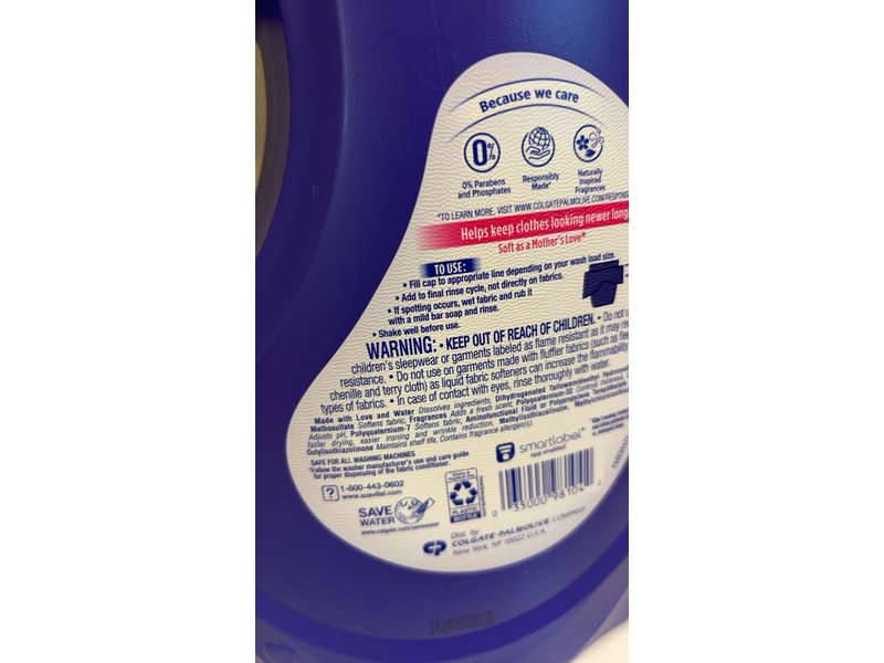 Suavitel Complete Fabric Conditioner, Soothing Lavender, 89 Loads, 105 fl oz/3 L, Pack Of 4