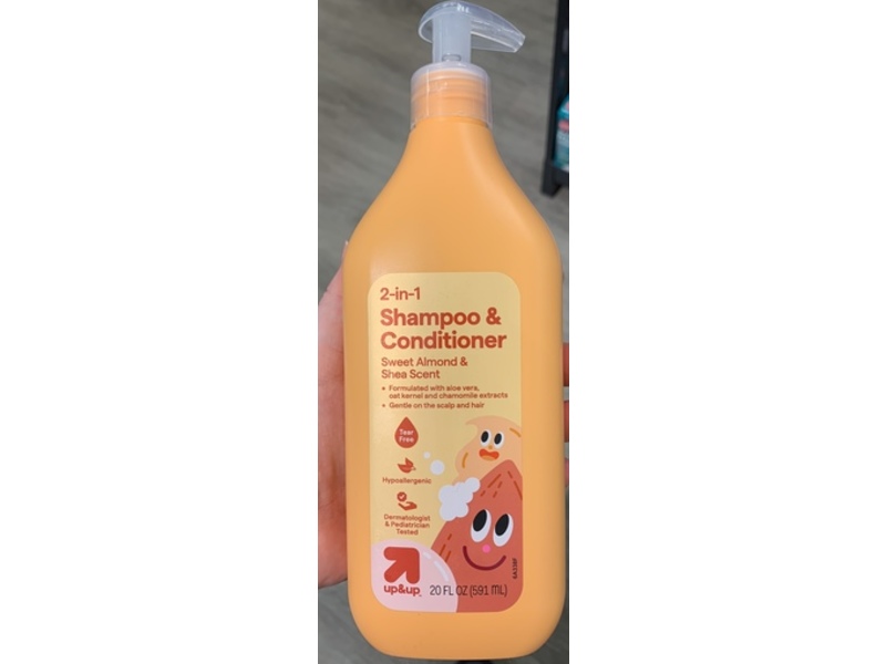 Up&Up 2-In-1 Shampoo & Conditioner, Sweet Almond & Shea Scent, 20 fl oz/591 mL