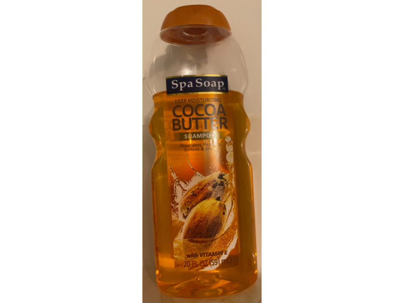 Spa Soap Deep Moisturizing Vitamin E Shampoo, Cocoa Butter, 20 fl oz/591 mL