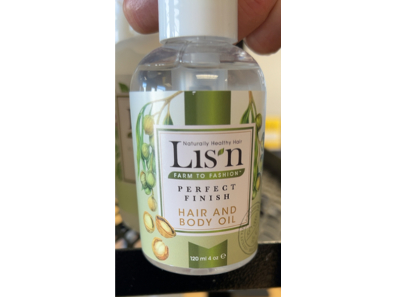 Lis'n Perfect Finish Hair & Body Oil, 4 oz/120 mL