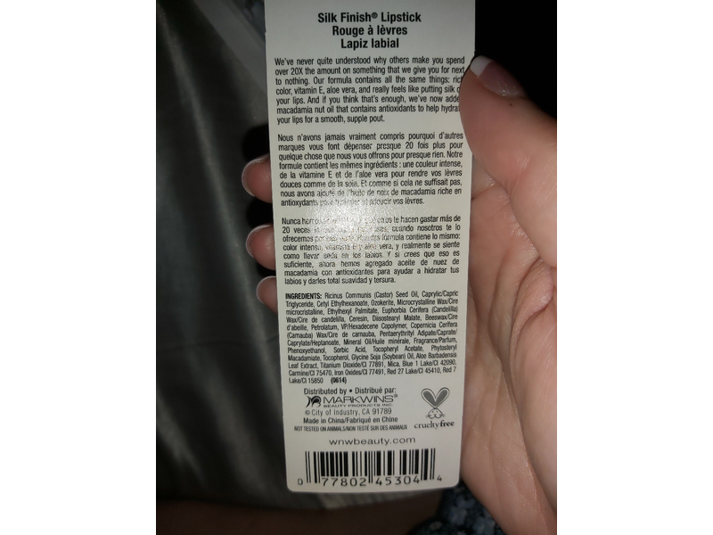 Wet n Wild Silk Finish Lip Stick, Dark Pink Frost, 0.13 Oz/3.6 g