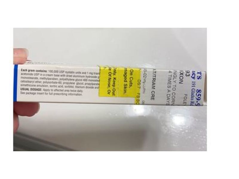 Nystatin and Triamcinolone Acetonide Cream USP, 30 g, Glenmark (RX)