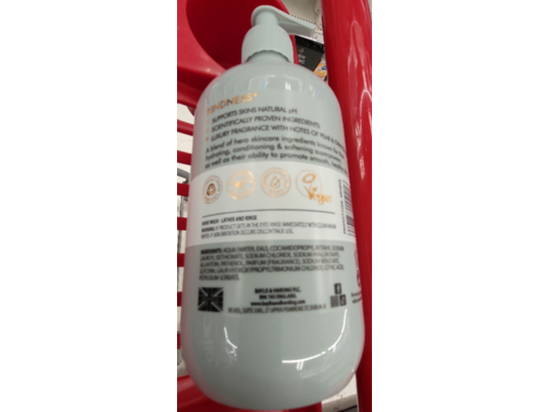 Baylis & Harding Kindness + Handwash, Hyaluronic Acid, 16.9 fl oz/500 mL, Pack Of 3