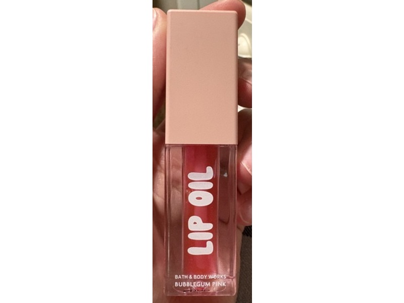 Bath & Body Works Lip Oil, Bubblegum Pink, 0.11 oz/3 g