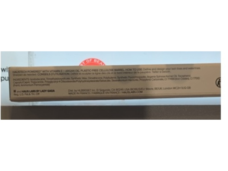 Haus Labs By Lady Gaga Optic Intensity Eco Eyeliner, Black Onyx Matte, 0.04 oz/1.3 g