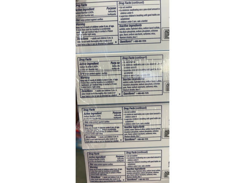 Crest Kid's Toothpaste, Sparkle Fun, 4.6 oz/130 g, Pack Of 5