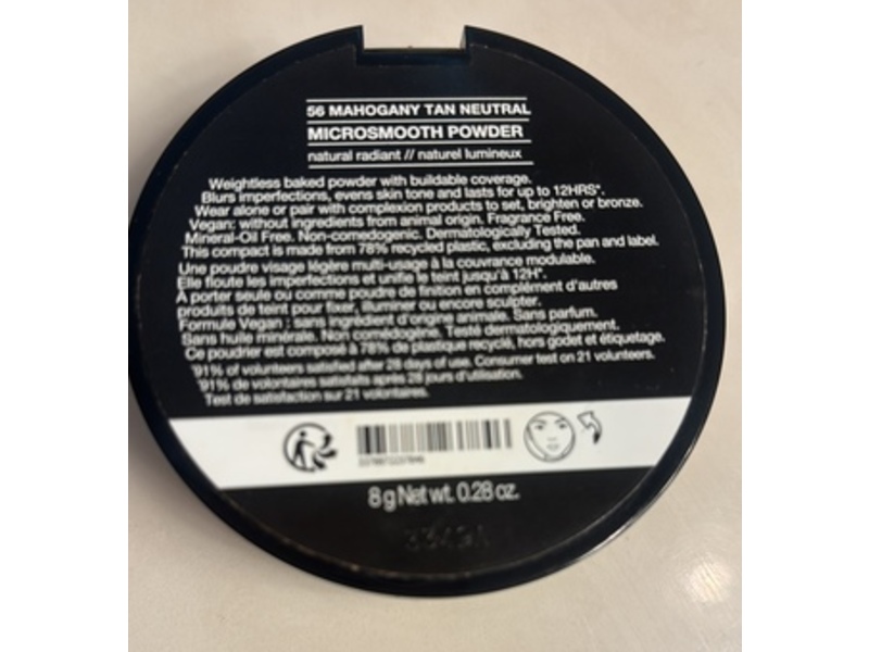 Sephora Microsmooth Powder, 56 Mahogany Tan Neutral, 0.28 oz/8 g