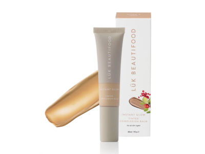 Luk Beautifood Instant Glow Tinted Complexion Balm, Nude 4 Medium, 1 fl oz/30 mL