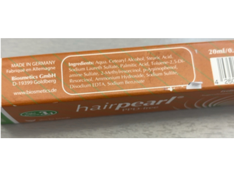 Biosmetics Hairpearl Eyelash & Eyebrow Tint, 3.1 Light Brown, 20 mL