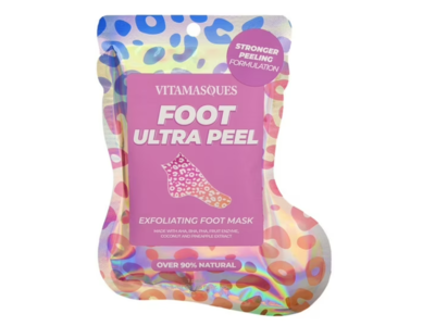 Vitamasques Foot Ultra Peel Exfoliating Foot Mask, Coconut & Pineapple Extract, 3 Pair