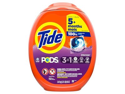 Tide PODS 3-In-1 Laundry Detergent Pacs, Spring Meadow, 85 oz/2.42 kg, 102 Pacs