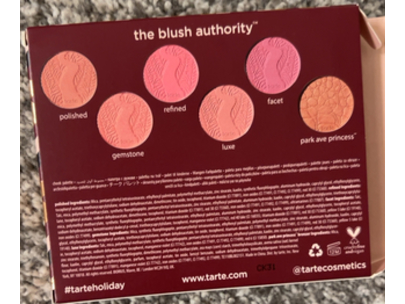 Tarte Precious Gems Amazonian Clay Cheek Palette, 0.05 oz/1.5 g