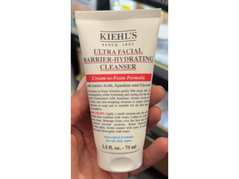 Kiehl's Ultra Facial Barrier-Hydrating Cleanser, 2.5 fl oz/75 mL