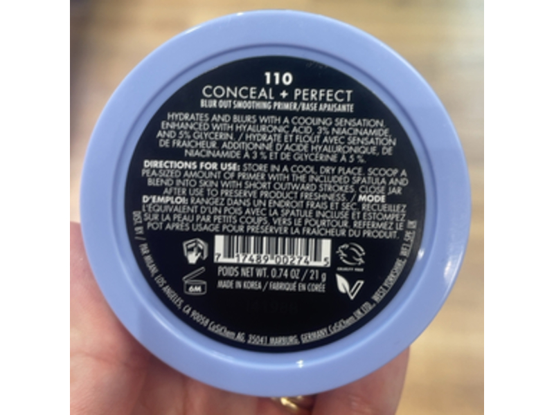 Milani Conceal+Perfect Blur Out Smoothing Primer, 0.74 oz/21 g