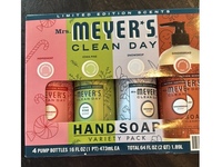 Mrs.Meyer's Clean Day Hand Soap Set, Peppermint + Iowa Pine + Snow Drop & Gingerbread, 16 fl oz/473 mL, 4 Count - Image 3