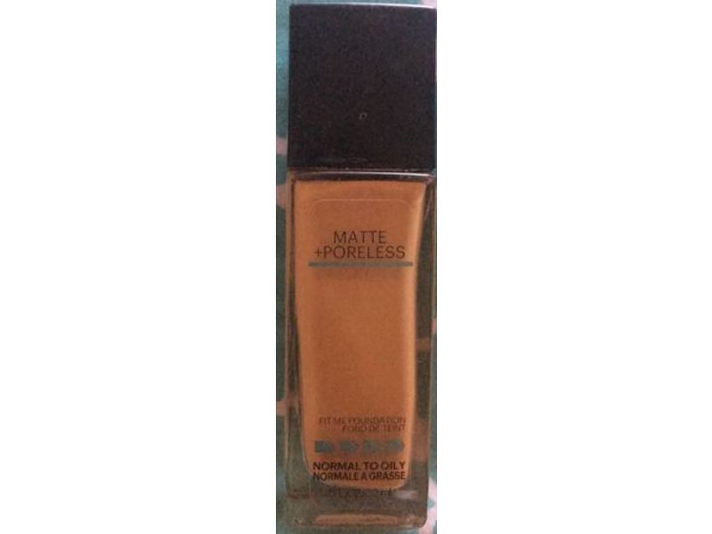 Maybelline New York Fit Me Matte + Poreless Foundation, Toffee 330, 1 fl oz/30 mL