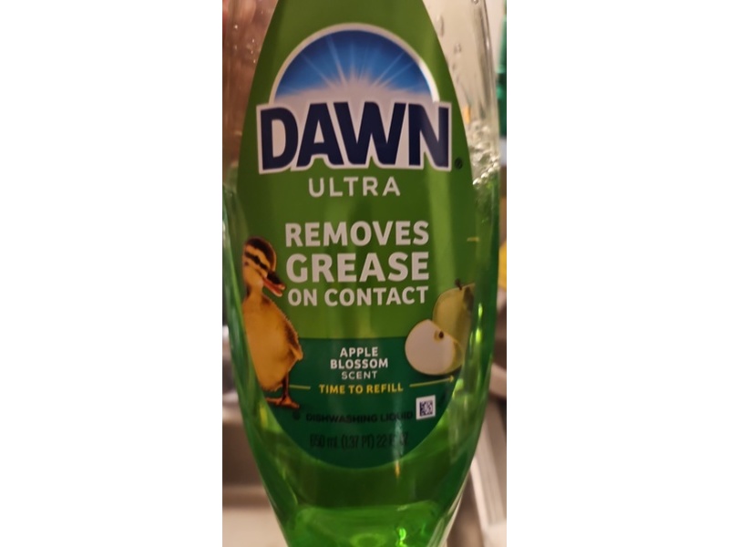 Dawn Ultra Dishwashing Liquid, Apple Blossom Scent, 22 fl oz/650 mL