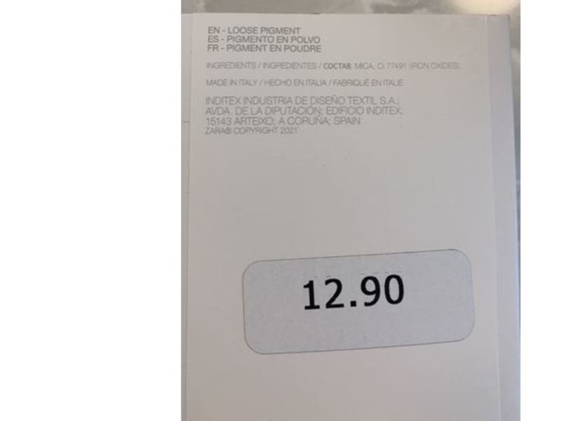 Zara Metal Foil Loose Pigment, Mf 645 Fuel, 0.08 oz / 2.4 g