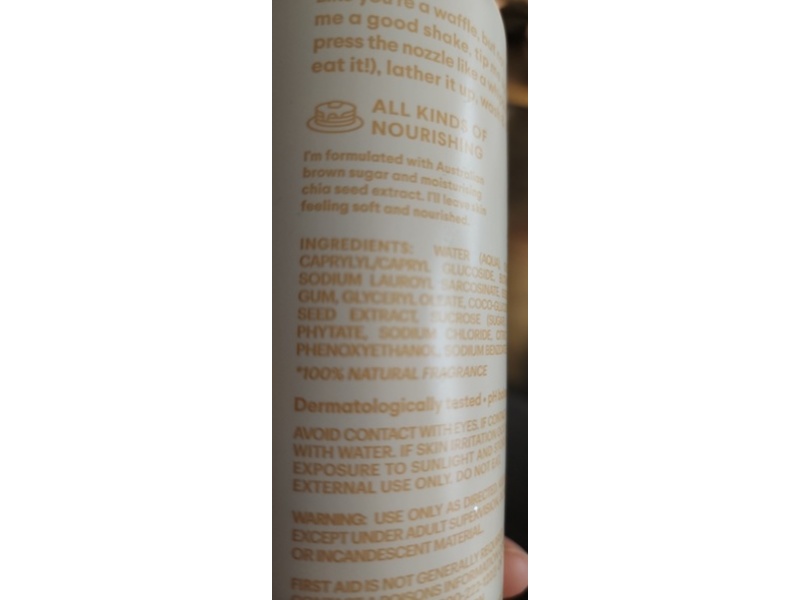 Allkinds Nourishing Whipped Shower Foam, Lazy Days, 8.8 oz/250 g