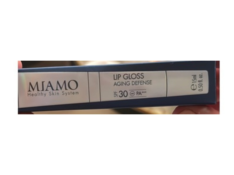 Miamo Lip Gloss Aging Defense, Cocoa, SPF 30 PA+++, 0.50 fl oz/15 mL