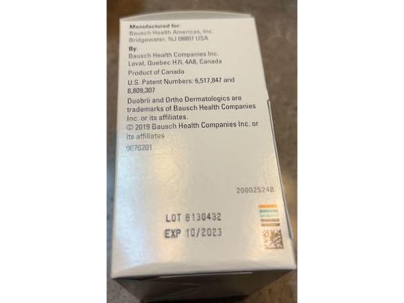 Duobrii (halobetasol propionate and tazarotene) Lotion 0.01%/ 0.045% 3g per tube, 6 Tubes, Ortho Dermatologics (RX)