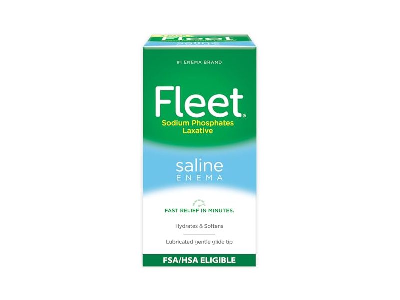 Fleet Laxative Saline Enema, 4.5 fl oz/133 mL, 4 Count