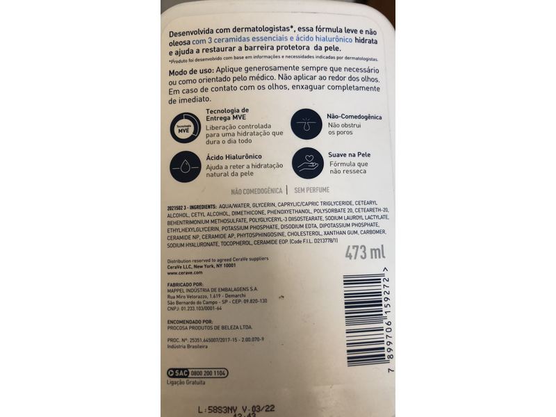 CeraVe Moisturizing Lotion, 16 fl oz/473 mL