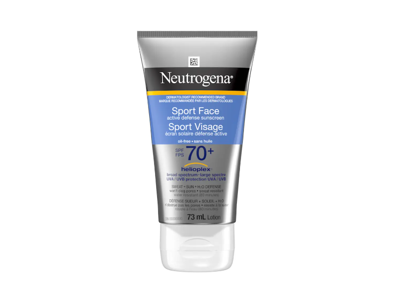 Neutrogena Sport Face Active Defense Sunscreen Lotion, SPF 70, 73 mL