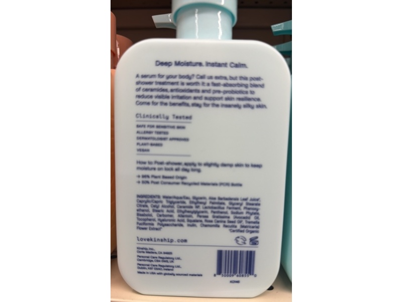 Kinship Restorative Body Serum, Unscented, 13 fl oz/400 mL