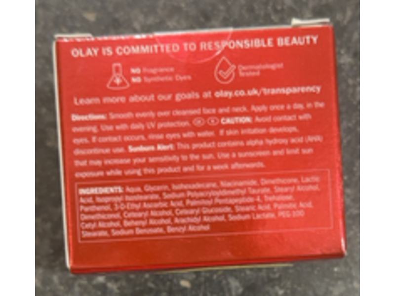 Olay Regenerist Anti Dark Spot Night Gel, Vitamin C + Aha24, 50 mL