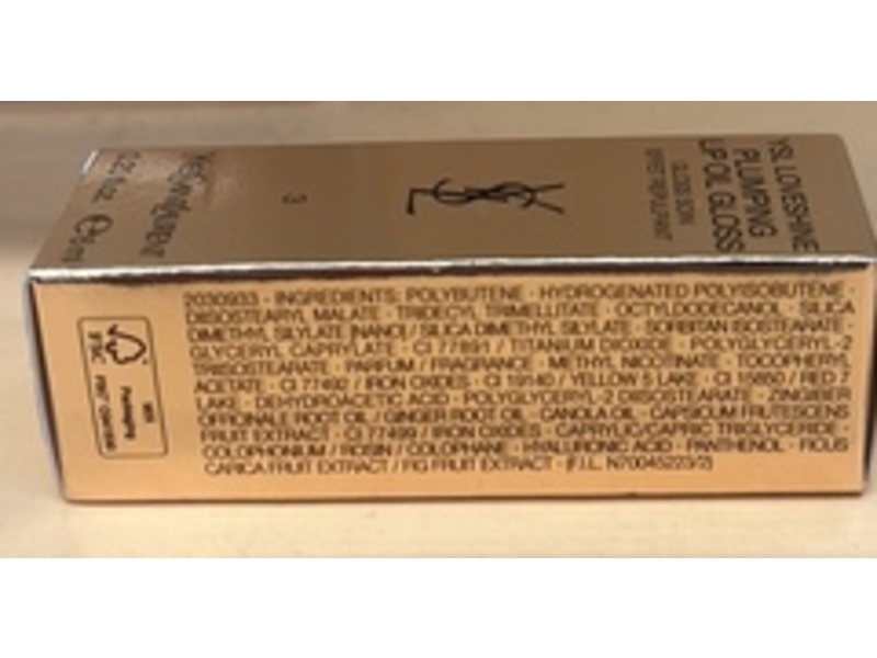 Yves Saint Laurent Loveshine Plumping Lip Oil Gloss, 03 Mellow Mallow, 0.20 fl oz/6 mL
