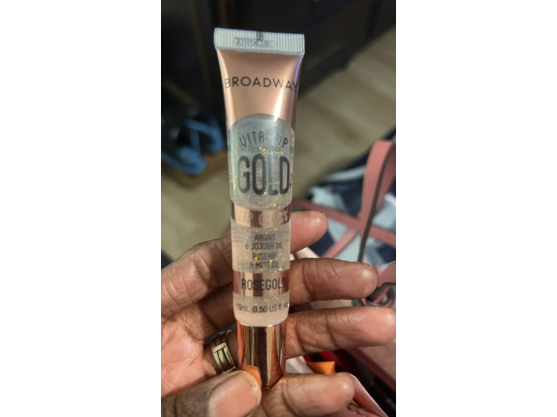 Broadway Vita-Lip Clear Lip Gloss Box Display Set (Rosegold)