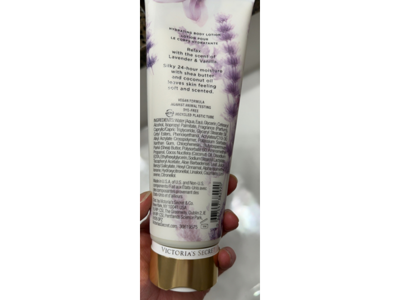 Victoria's Secret Hydrating Body Lotion, Lavender & Vanilla, 8 oz/236 mL