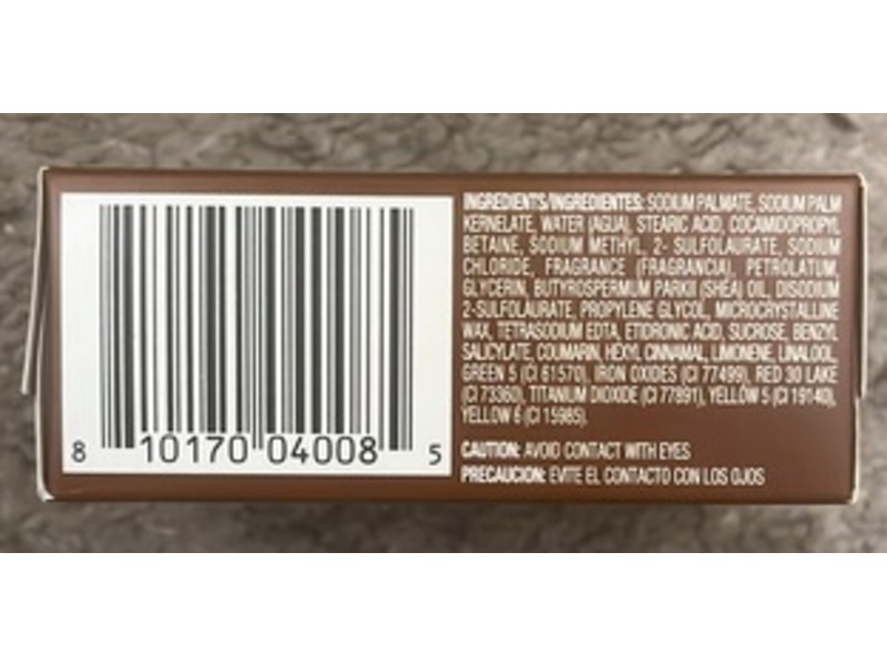 Caress Exfoliating Soap, Shea Butter & Brown Sugar, 3.15 oz/89.3 g, Pack Of 3