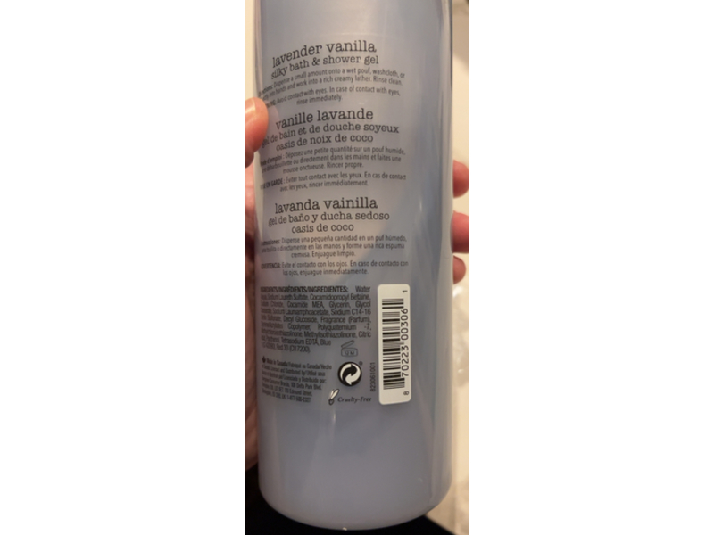 Daily Defense Silky Bath & Shower Gel, Lavender Vanilla, 16.9 fl oz/499 mL