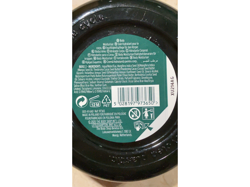 The Body Shop Mango Body Butter, 9.6 oz/200 mL