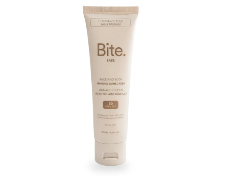 Bite Face & Body Mineral Sunscreen, SPF 30, 3.4 fl oz/100 mL