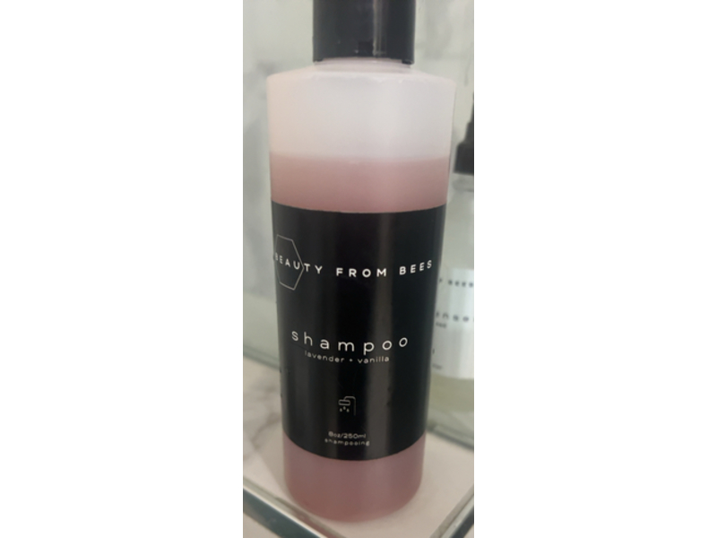 Beauty From Bees Shampoo, Lavender + Vanilla, 8 oz/250 mL