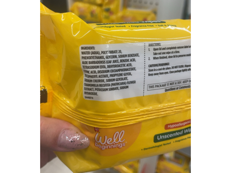 Walgreens Well Beginnings Baby Wipes, 120 Count