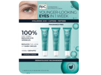 RoC Hydration + Replumping Eye Cream, Hyaluronic Acid + Caffeine + Peptides, 0.6 fl oz/17.7 mL, Pack Of 3 - thumbnail 1