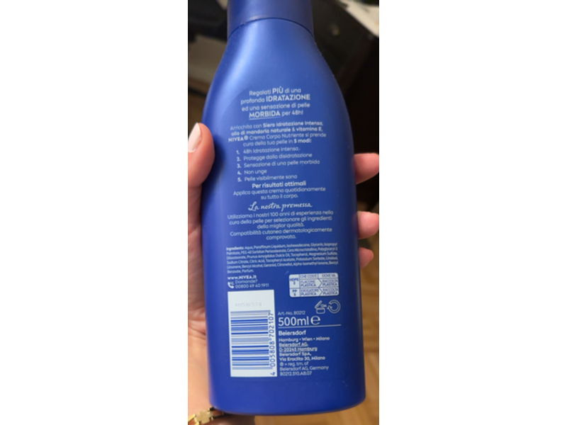 NIvea 5 In 1 Complete Care Nourishing Fluid Body Cream, 500 mL