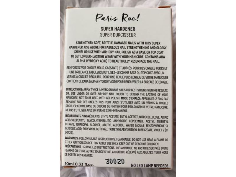 Le Mini Macaron Paris Roc! Super Hardener, Strengthen & Rebuild Nails, 0.33 fl oz/10 ml