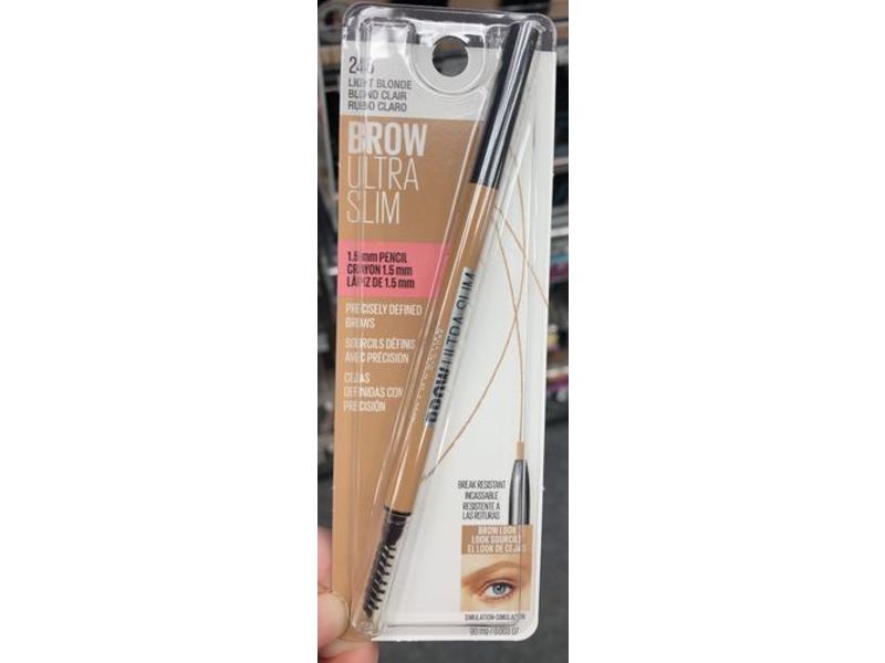 Maybelline Brow Ultra Slim Defining Eyebrow Pencil, Light Blonde, 0.003 oz