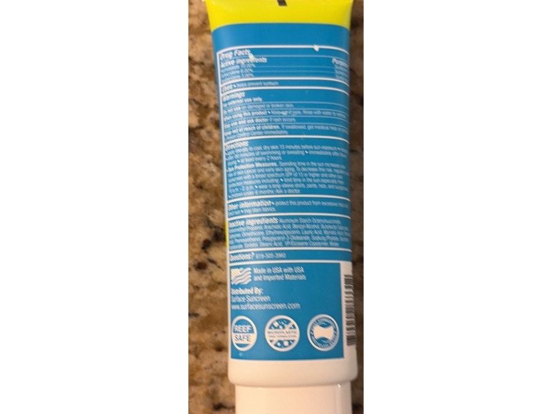 Surface Dry Touch Sunscreen, SPF 50 Fragrance Free, 3 fl oz/88 mL