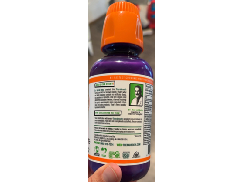 Thera Breath Anti Cavity Oral Rinse, Grapes Galore, 10 fl oz