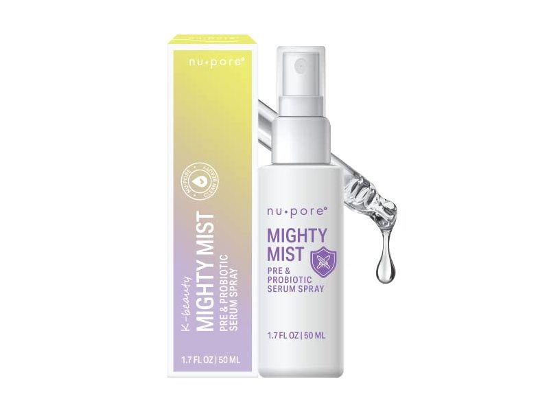 nu.pore K- Beauty Mighty Mist Pre & Probiotic Serum Spray, 1.7 fl oz/50 mL