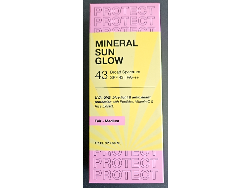Innbeauty Protect Mineral Sun Glow, SPF 43 PA +++, Fair-Medium, 1.7 fl oz/50 mL